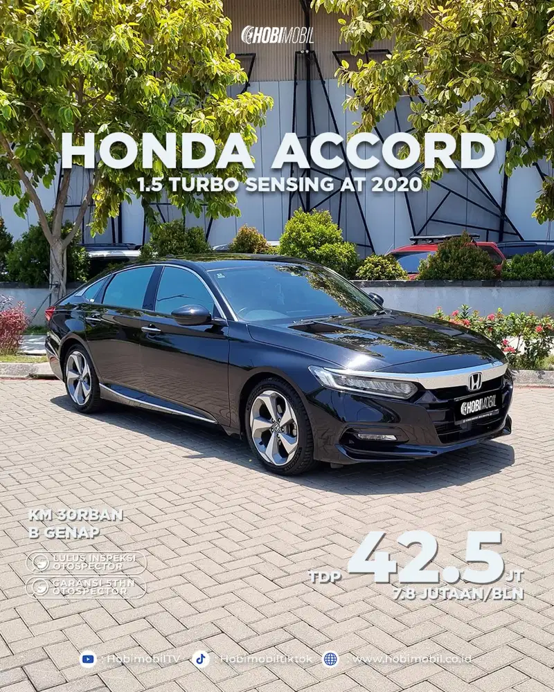 Garansi mesin 5th Honda Accord 1.5 turbo sensing at 2020