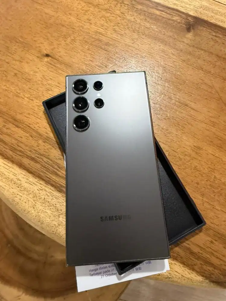 Samsung s24 ultra garansi resmi titanium black lengkap 256