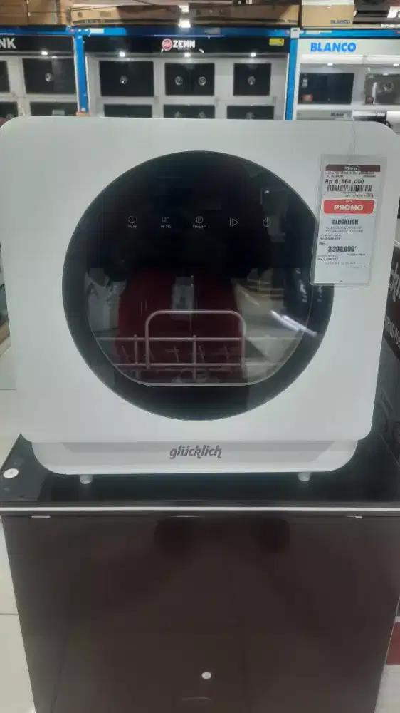 Glucklich Counter Top Dishwasher 5L Glx503wh