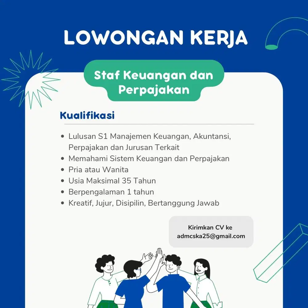 Staff Finance, Accounting and Tax