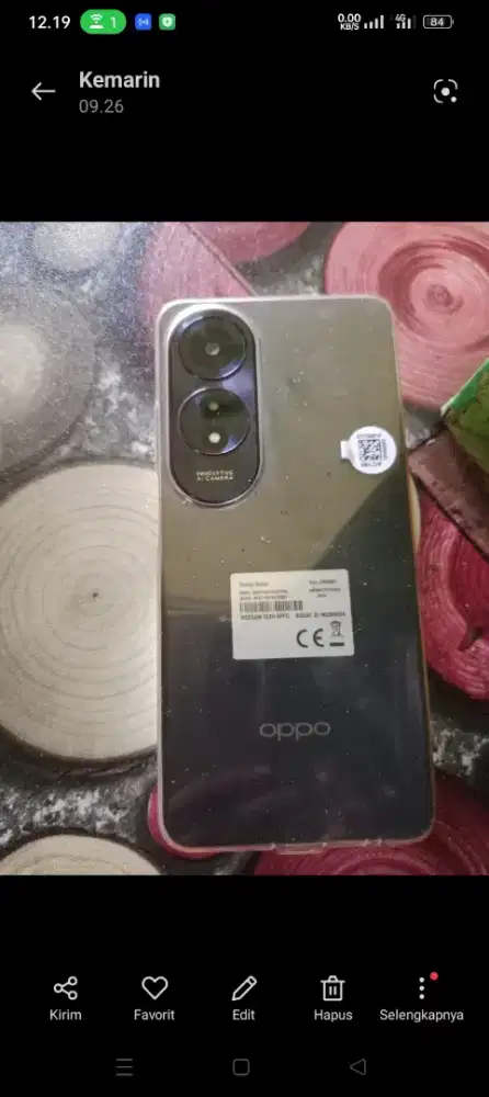 HP Oppo A60 warna Hitam