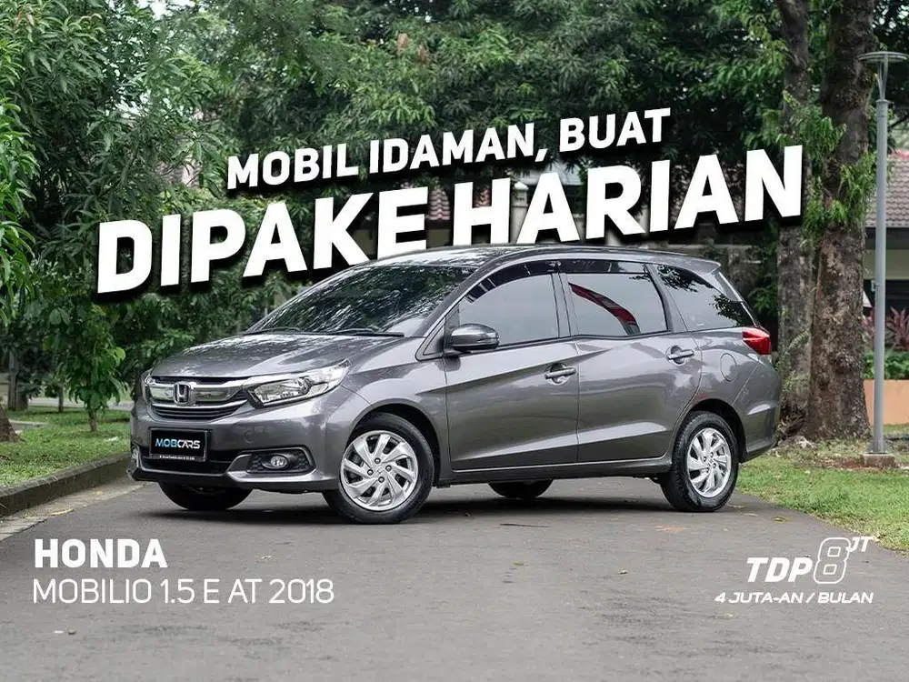 HONDA MOBILIO 1.5 E MATIC 2018 ABU ABU MOBCARS FREE BBM FULL TANK