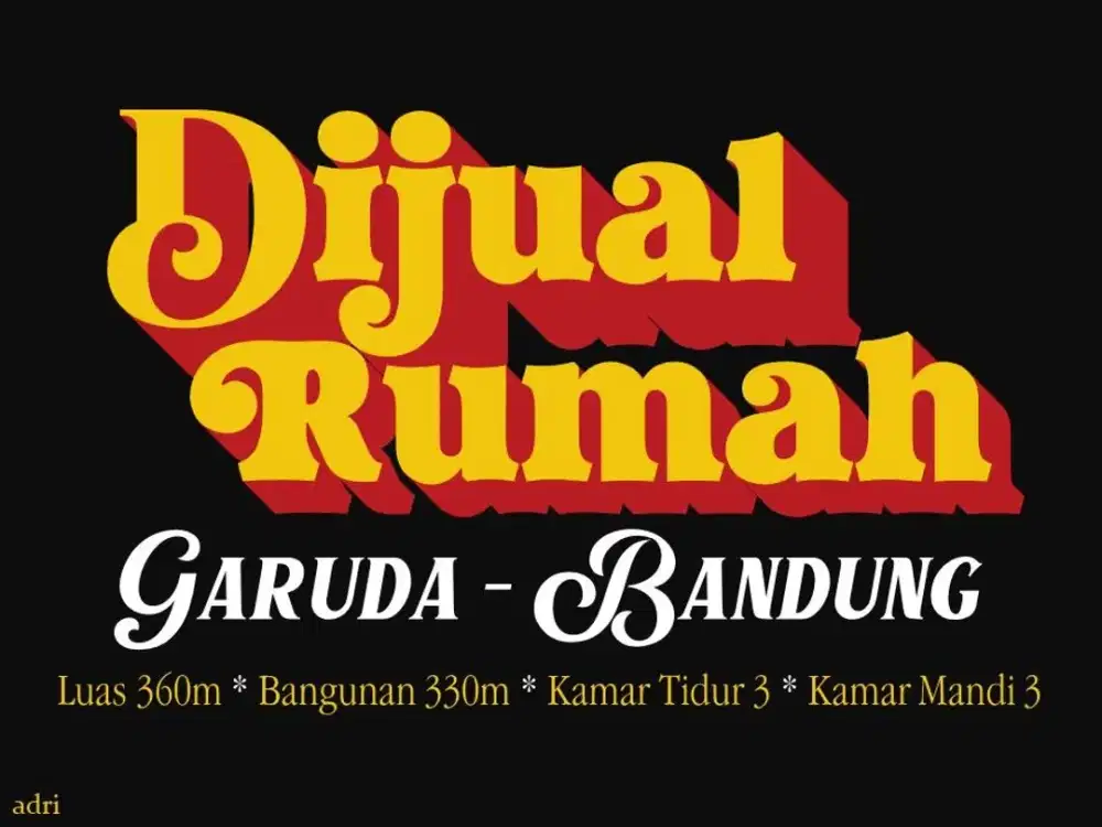 JUAL RUMAH MURAH DI, DADALI, GARUDA, ANDIR, PAJAJARAN, SUDIRMAN,