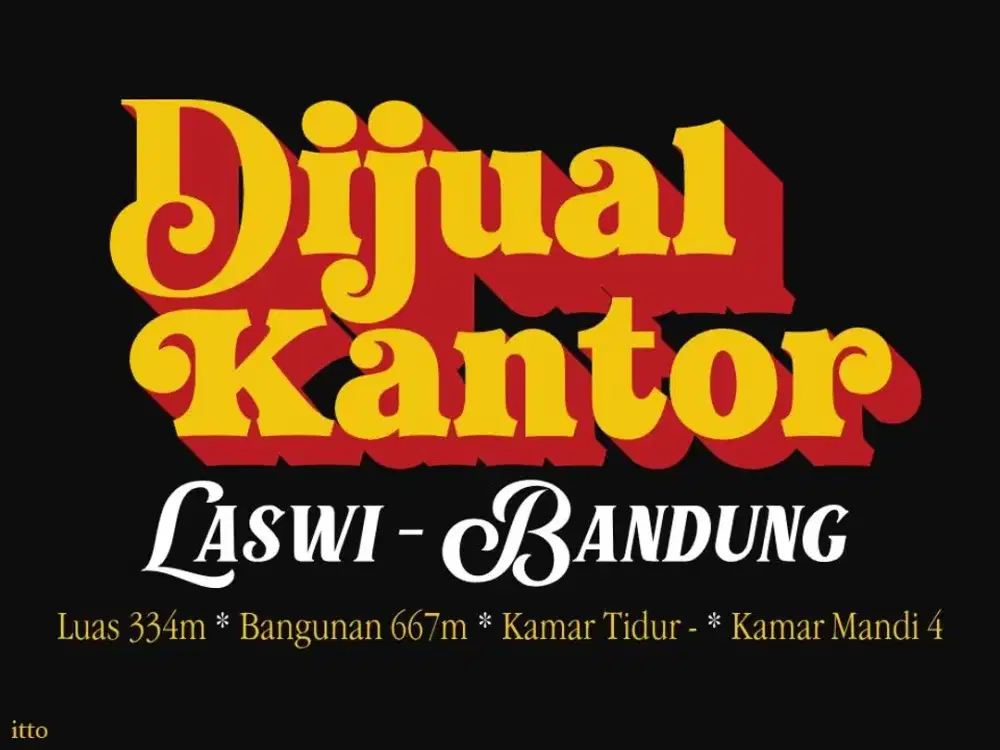 JUAL GEDUNG MURAH AREA, LASWI, BATUNUNGGAL, GATOT SUBROTO, AHMAD YANI,