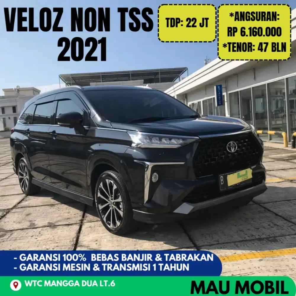 KM 20rb ANTIK, Veloz Q Non TSS 2022/2021 Hitam