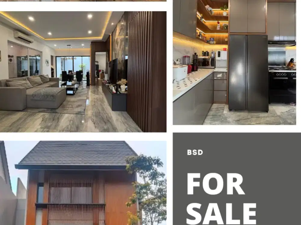 DIJUAL Rumah cantik siap huni full interior   Cluster Quantis Signature BSD City