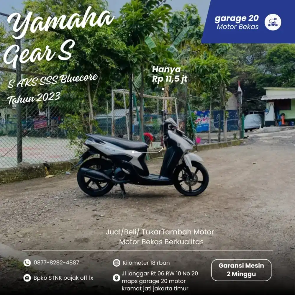 Yamaha All New Gear 125cc Bluecore Fi Tahun 2023
