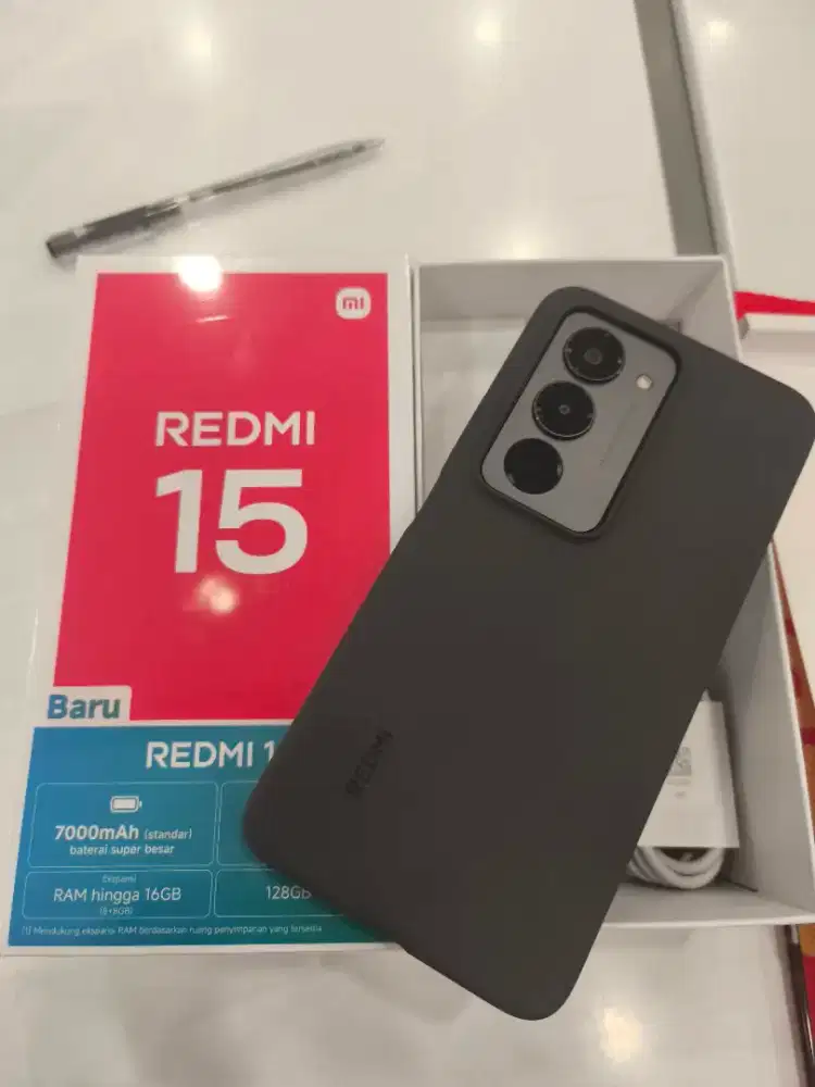 REDMI 15 8/128 BATRE BADAK 7000MAH