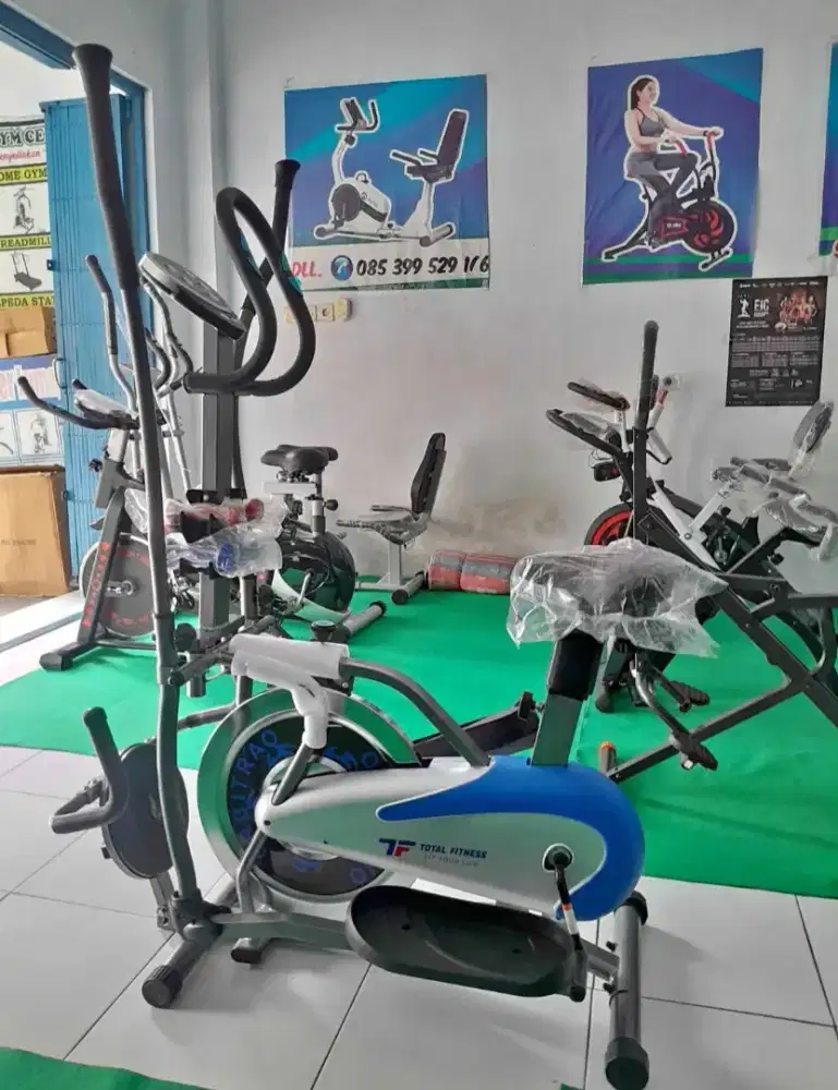 SEPEDA STATIS OLAH RAGA ORBITRACK 6 FUNGSI ALAT FITNESS