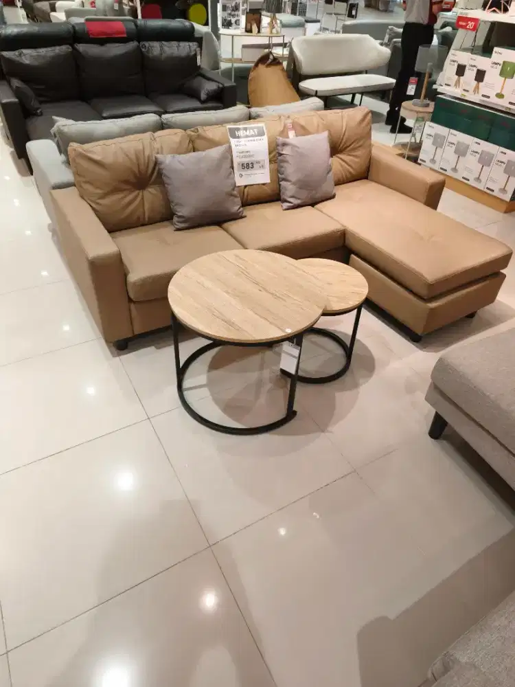 Sofa L 3 Seater Baru Murah