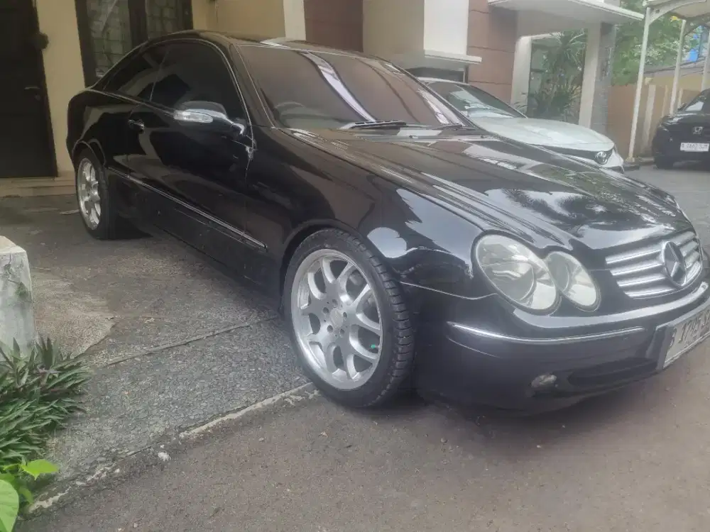 2005 CLK 200, Hitam, Original, Km 63ribu Asli (bukan miles)