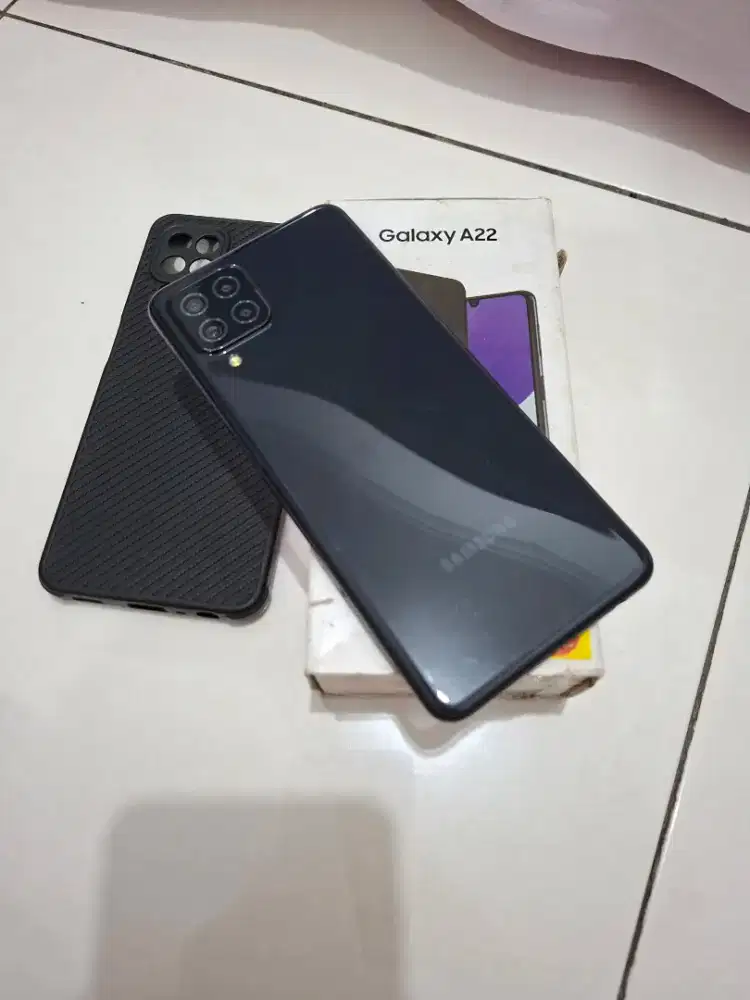 Samsung a22 6/128 lengkap