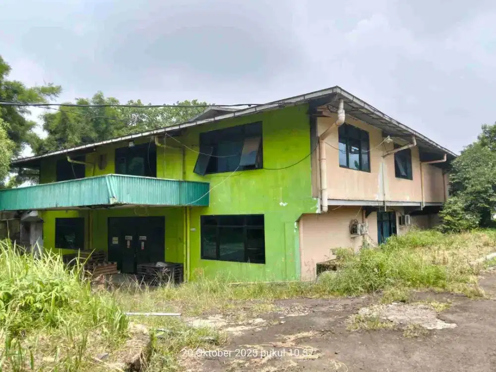 Disewakan Gudang 2 lantai ada ruang kantor di Kavling DPR, Serua, Bojongsari, Depok