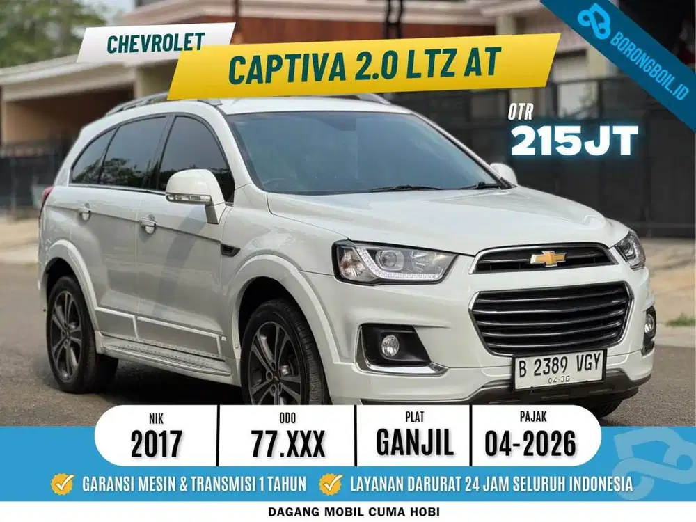 LOW KM CAPTIVA 2.0 LTZ AT DIESEL 2017 PAJAK PANJANG