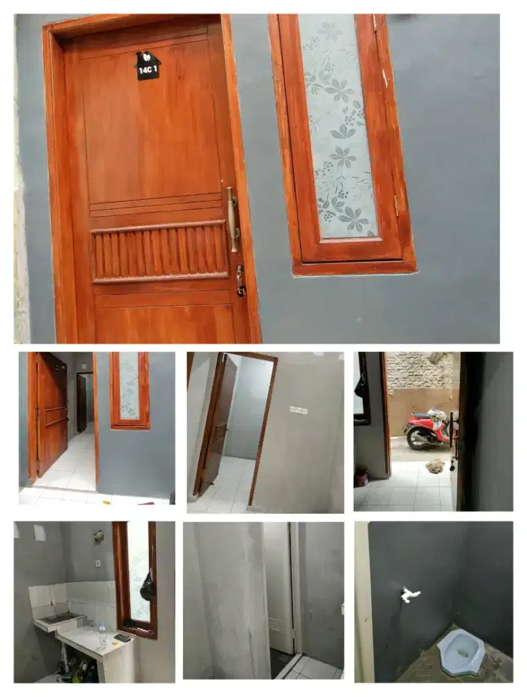 Kontrakan Abu-abu Tomang ada 2 pintu