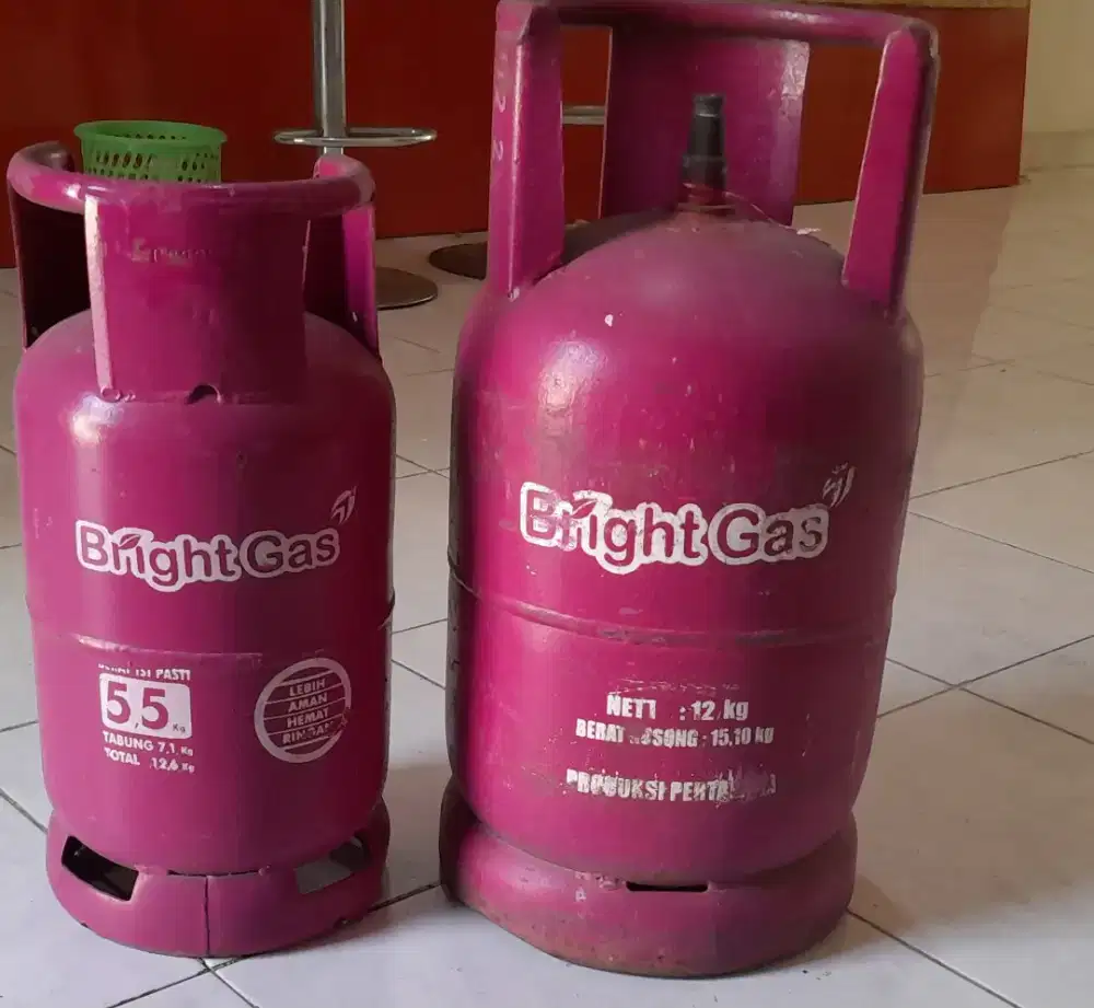Bright Gas pink 12kg & 5,5kg