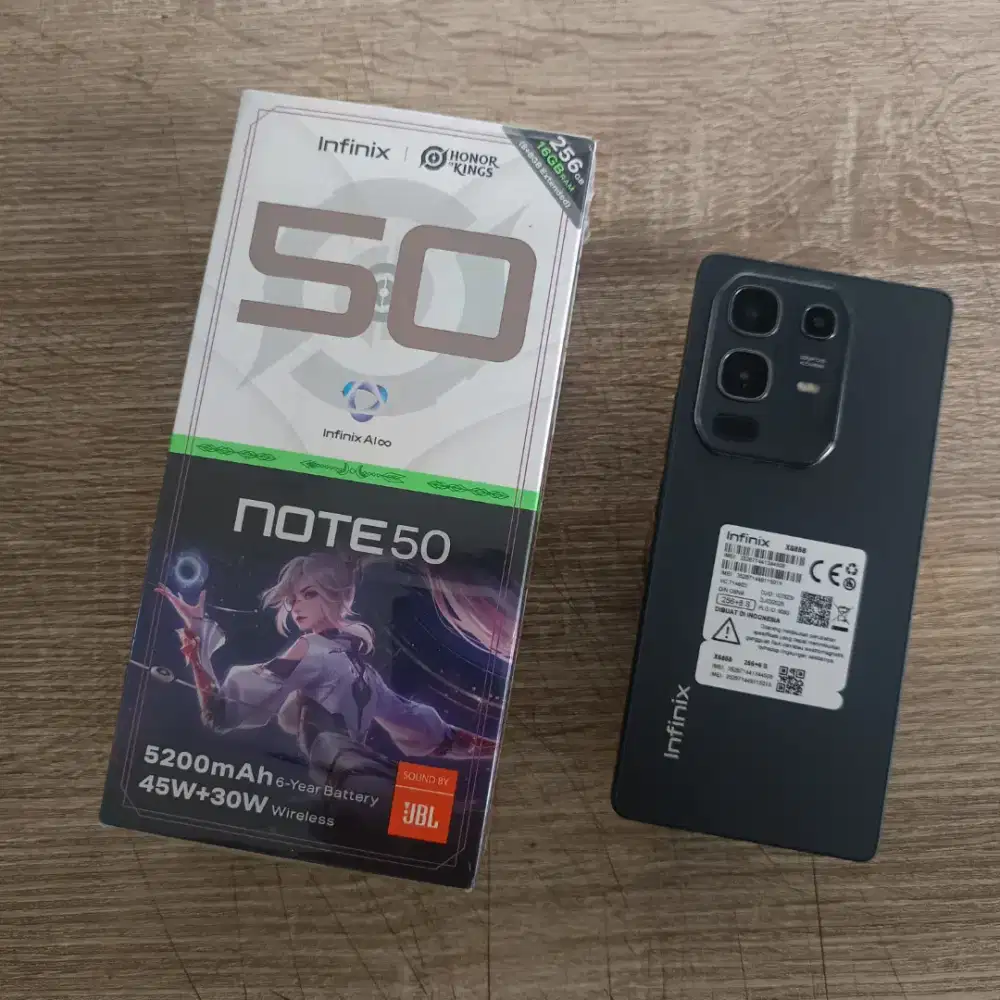 Infinix NOTE 50 ram 16gb (8+8) memori 256gb garansi resmi
