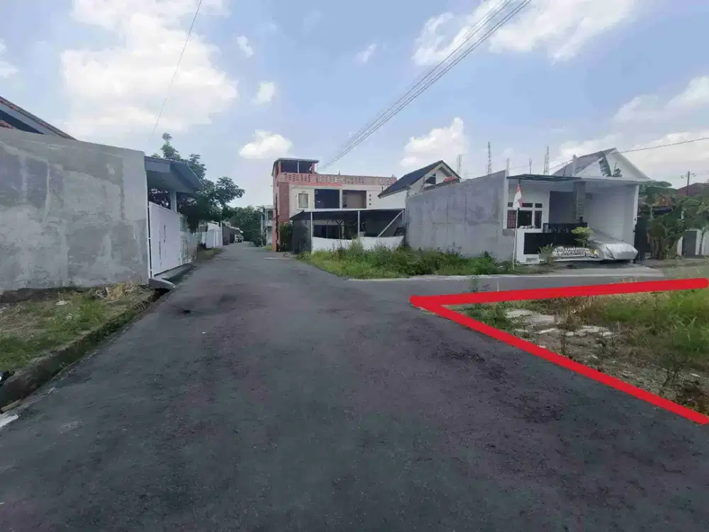 tanah pekarangan siap bangun perumahan lokasi di gumpang dekat ums
