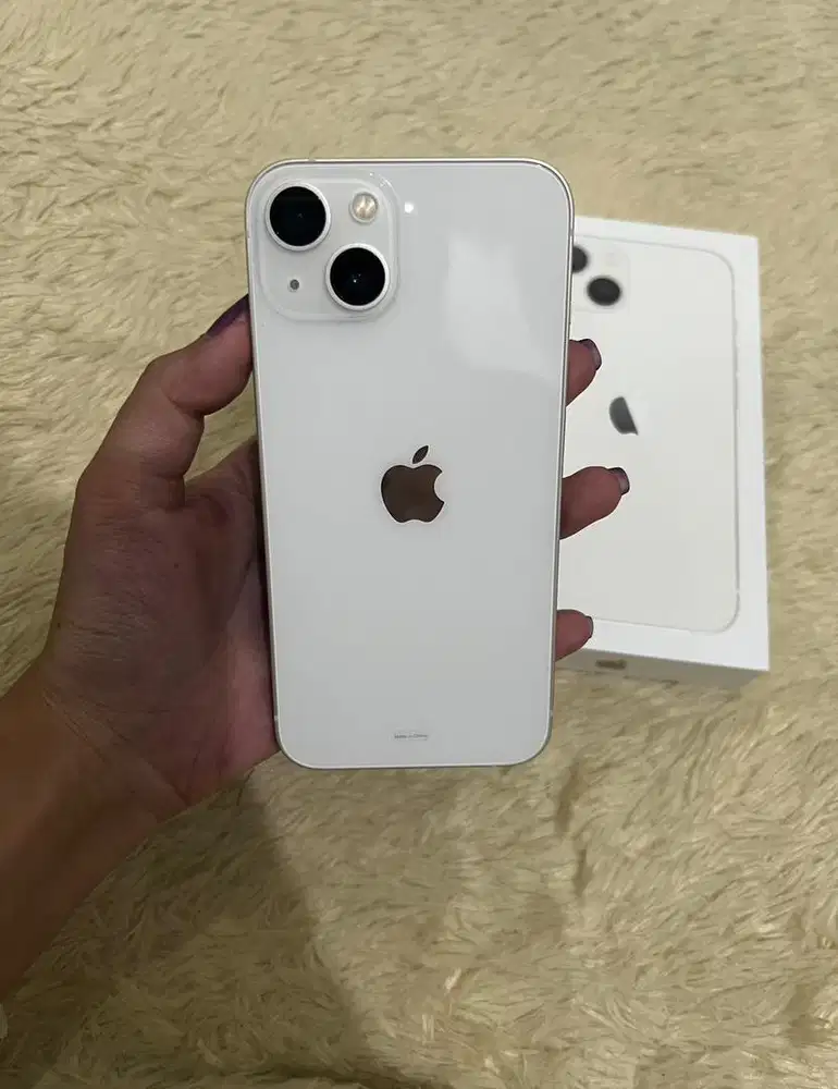 iPhone 13 128gb Starlight Garansi Resmi iBox Fullset Nominus