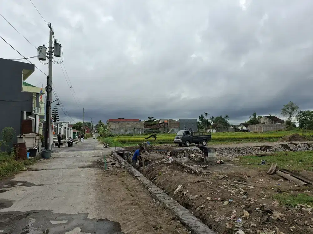 Tanah Area Kampus UII Jogja, Nyaman Huni dan View Sawah