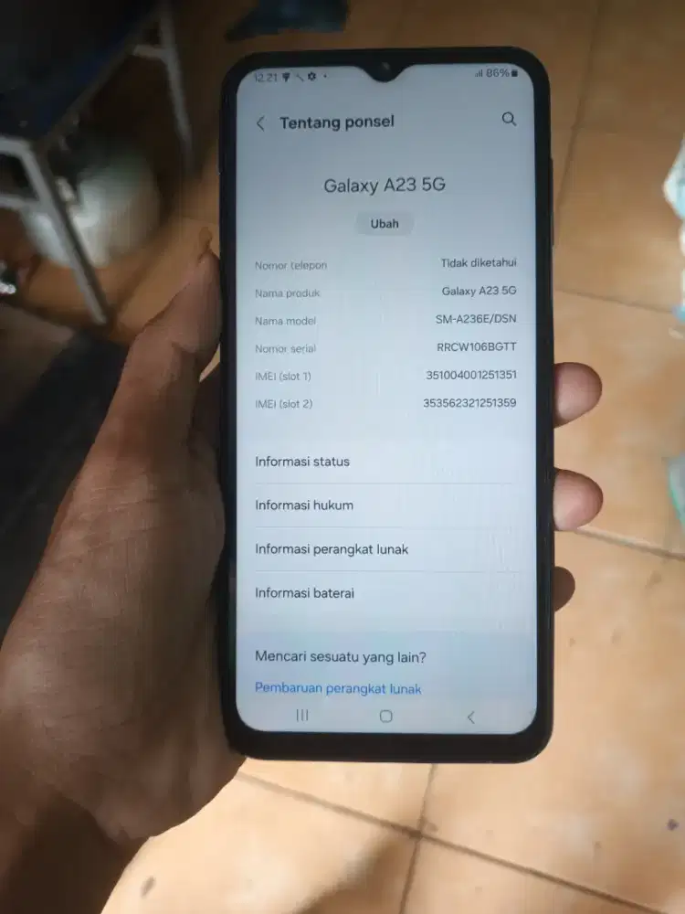 Samsung a23 5G 6/128 hp casan tipe c