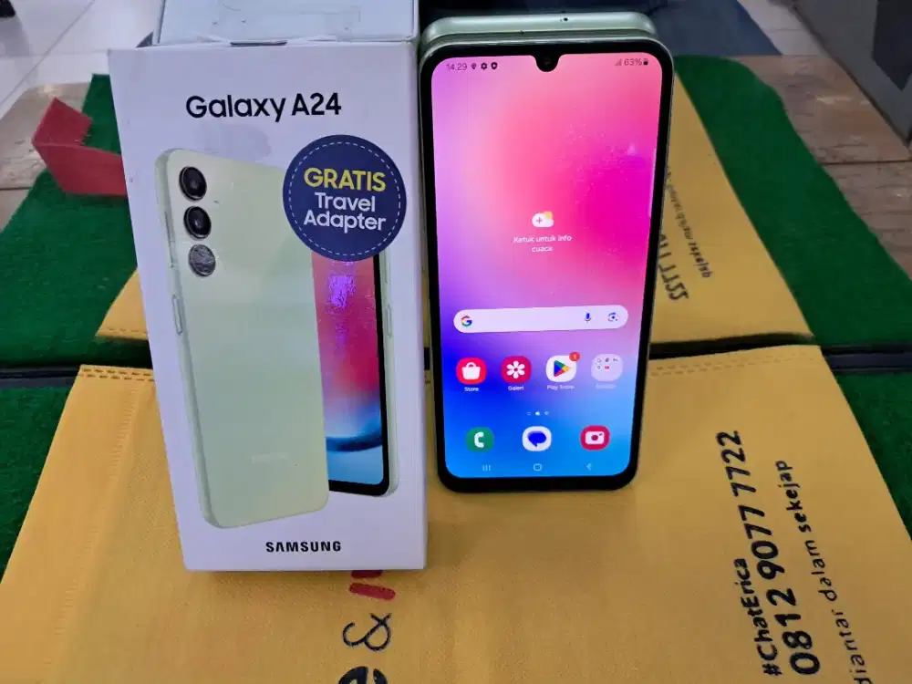 Samsung A24 Ram 8/128 gb lengkap mulus no minus