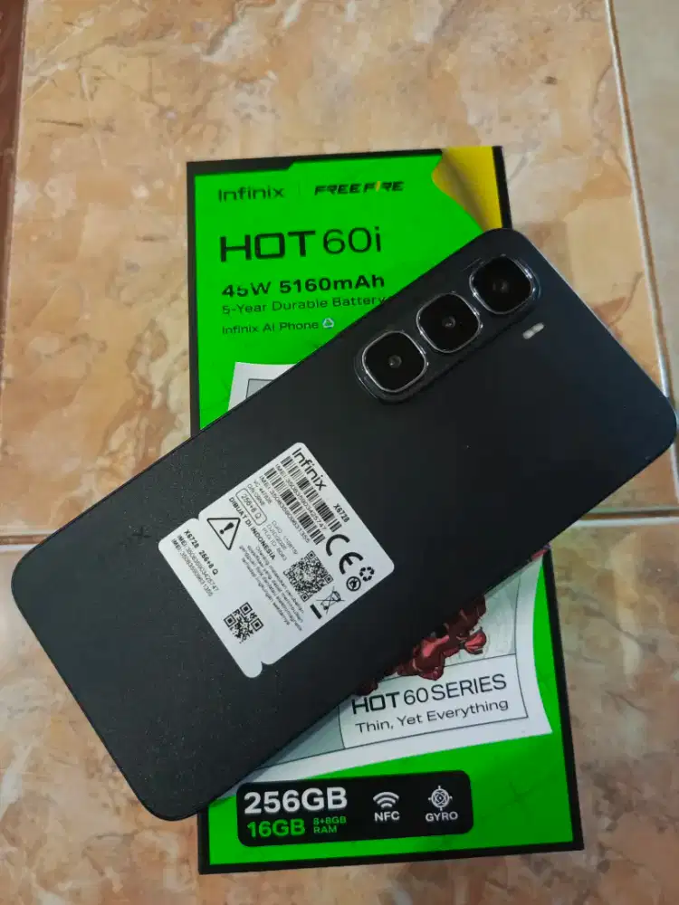 INFINIX HOT 60i Ram 16 rom 256 GB