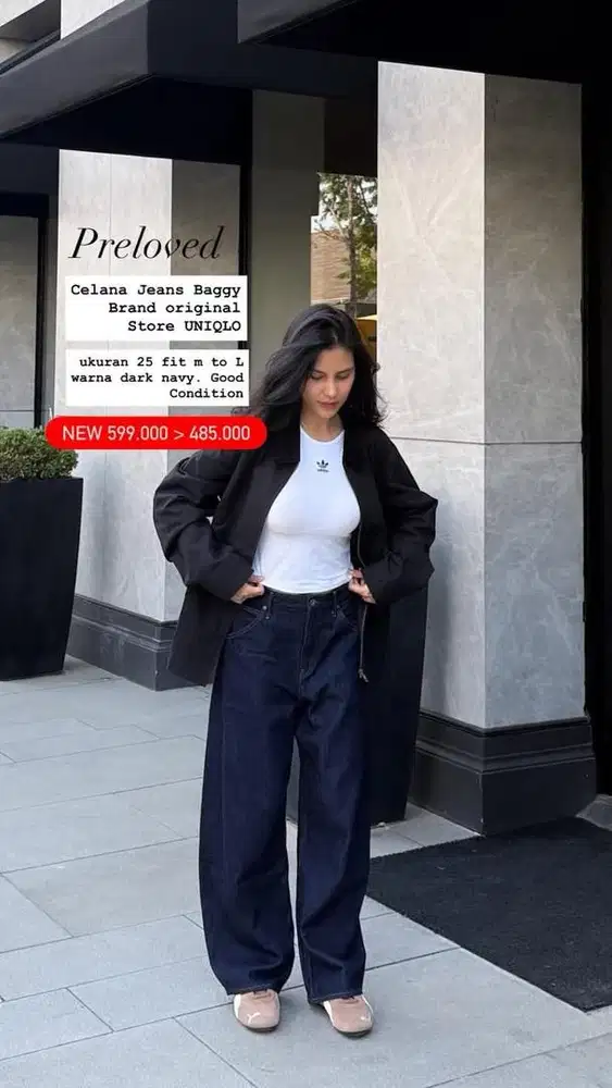PRELOVED BAGGY JEANS UNIQLO