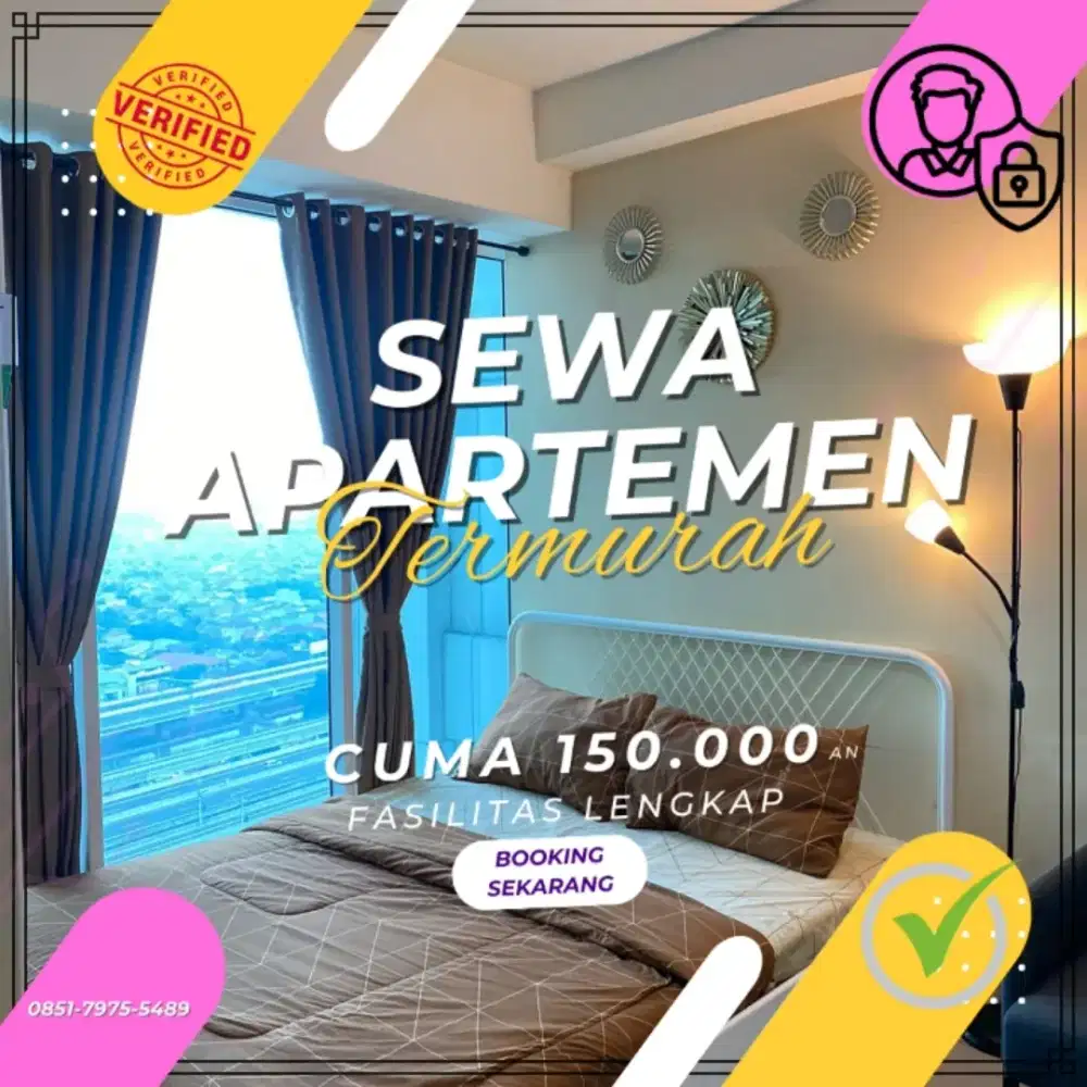 SEWA APARTEMEN TANGERANG TREEPARK CITY CIKOKOL HARIAN TRANSIT TERMURAH