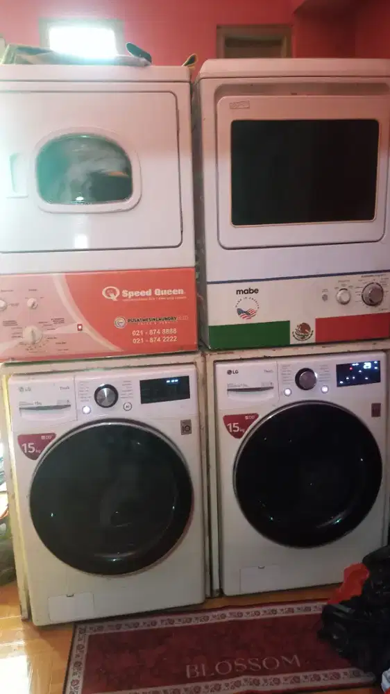 Dijual 2 set mesin Cuci LG Dan drayer