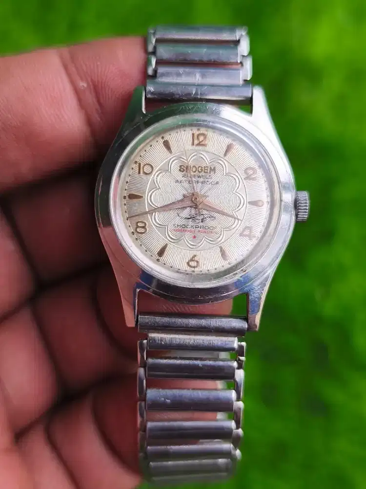 Jam tangan Snogem swiss Original manual Vintage klasik antik