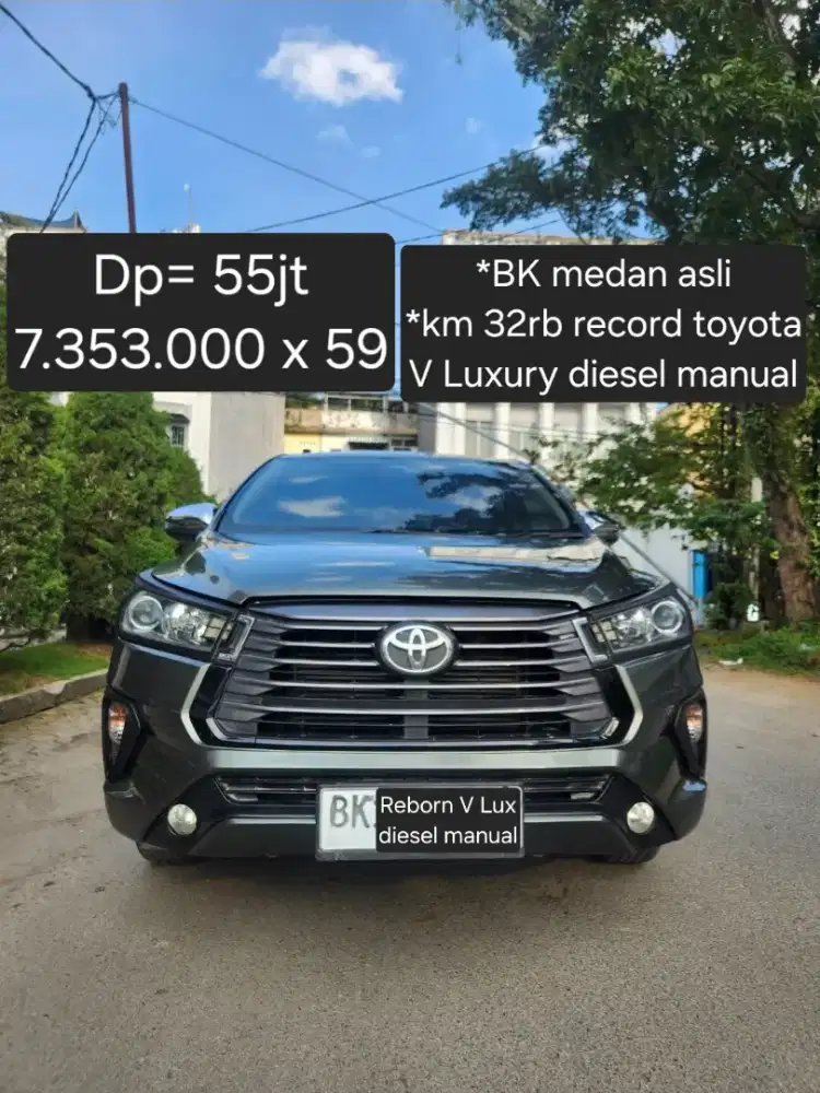 Innova Reborn V Luxury diesel manual tahun 2018 pemakaian 2019, 2021