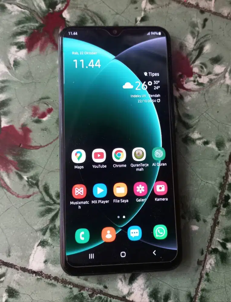 Samsung A20 SM-A205F/DS ram 3/32 warna biru segel normal ex pribadi