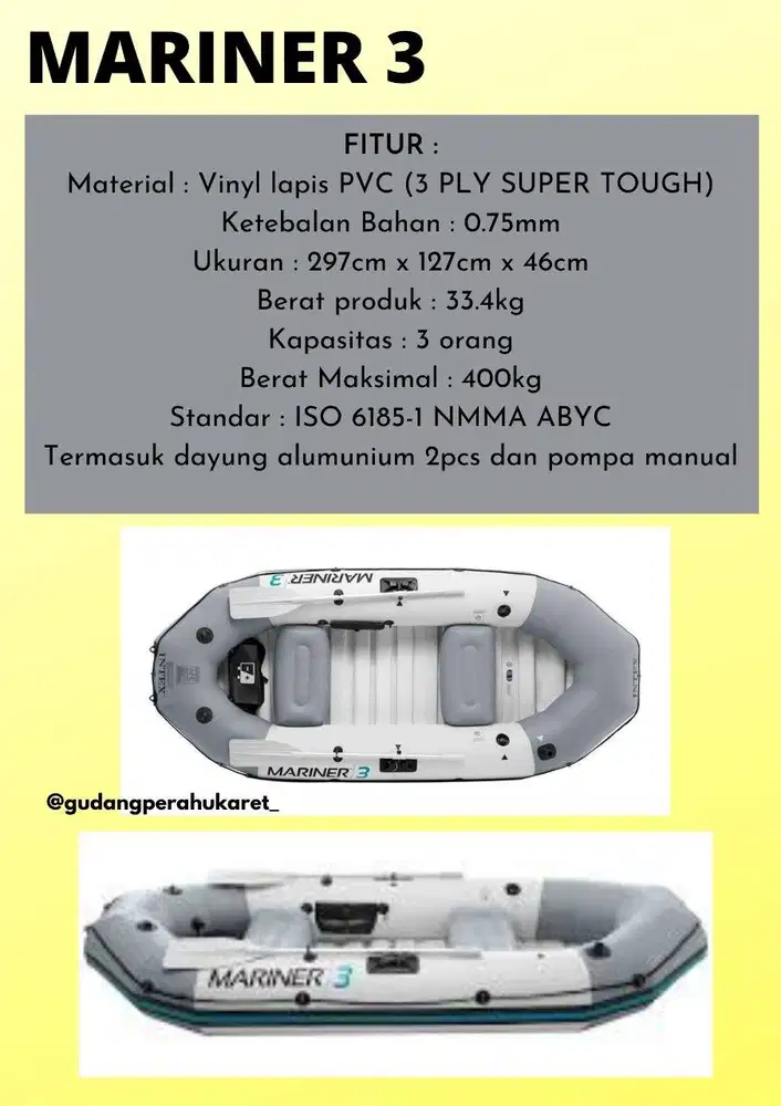 perahu karet intex marine