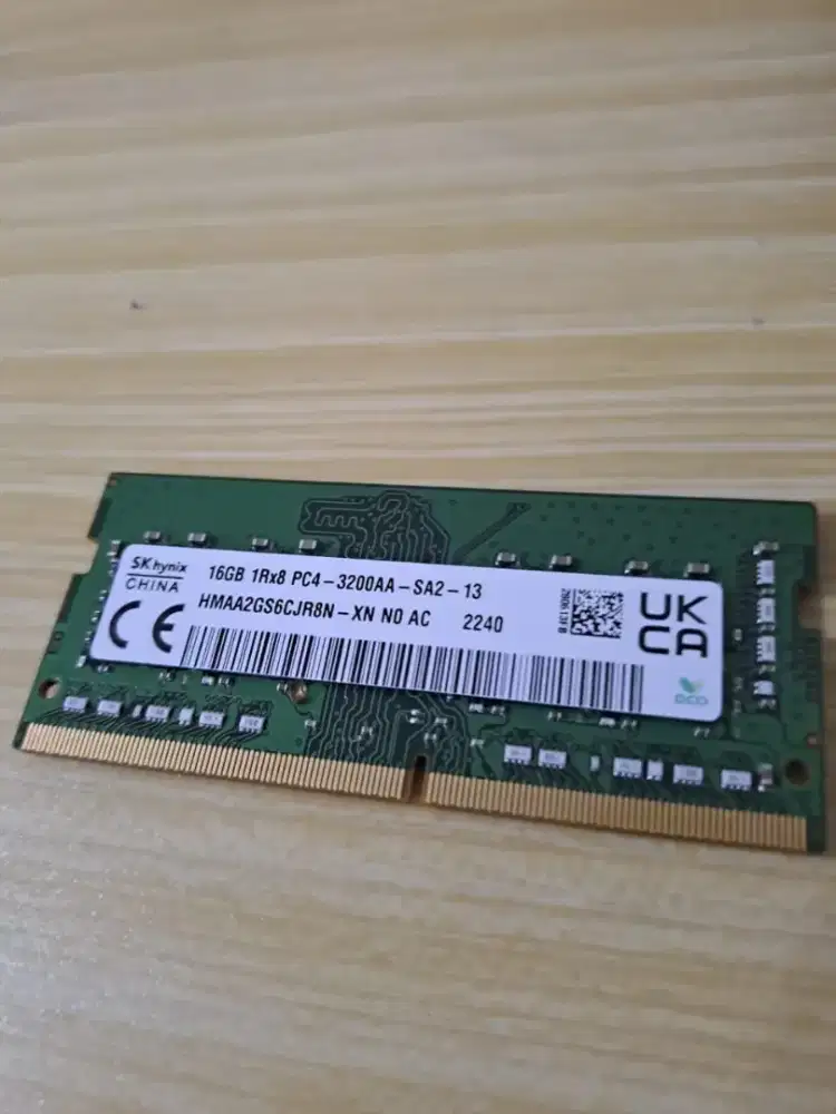 Ram laptop 16 gb ddr4 cabutan dari core i5 gen 11