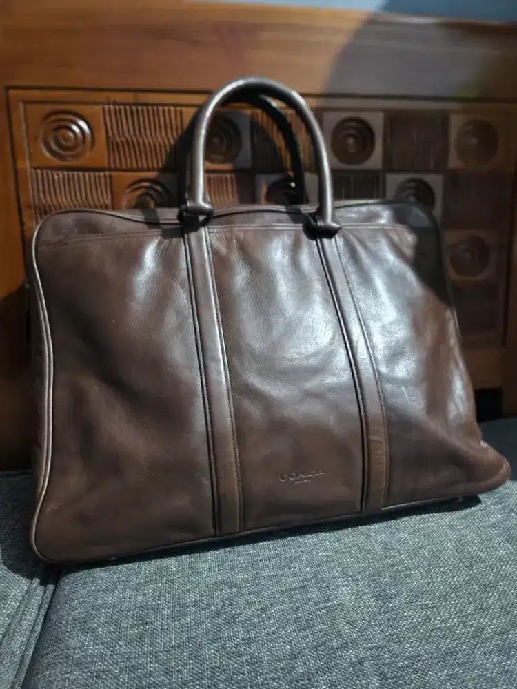 Preloved totebag coach original kulit asli