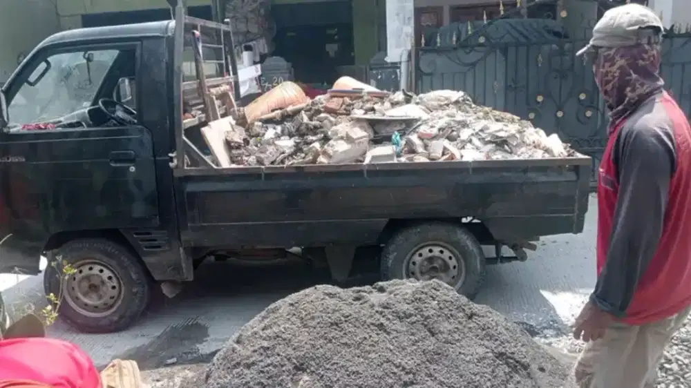 Jasa buang puing kayu kayu