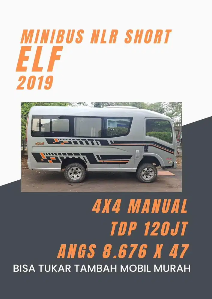 Isuzu elf minibus nlr 4x4 2019