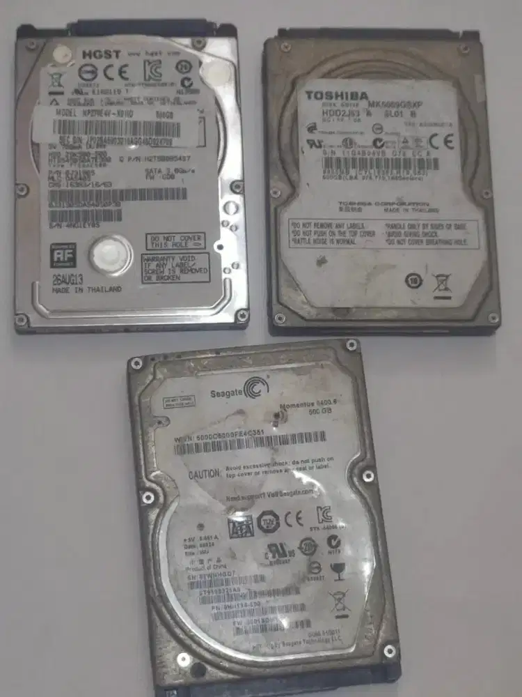Hardisk laptop 500gb rusak no detect