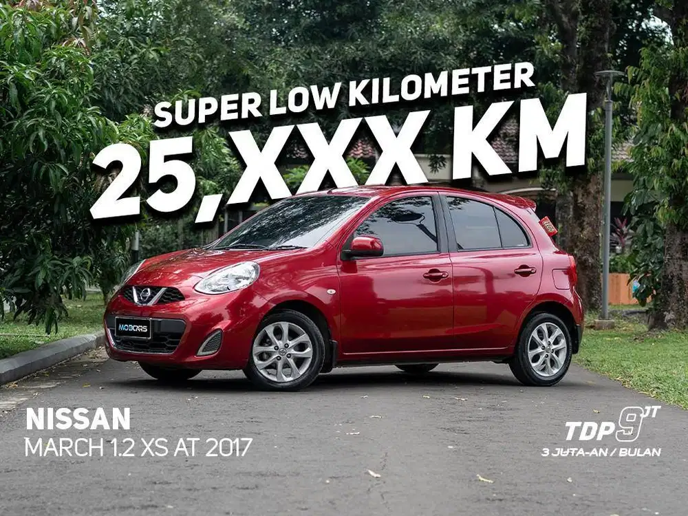 NISSAN MARCH 1.2 XS MATIC 2017 MERAH MOBCARS FREE SALDO E TOLL 1 JUTA