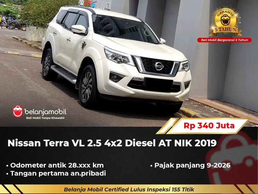 [ GARANSI 5TH ] Nissan Terra VL 2.5 4x2 Diesel AT 2019/2020