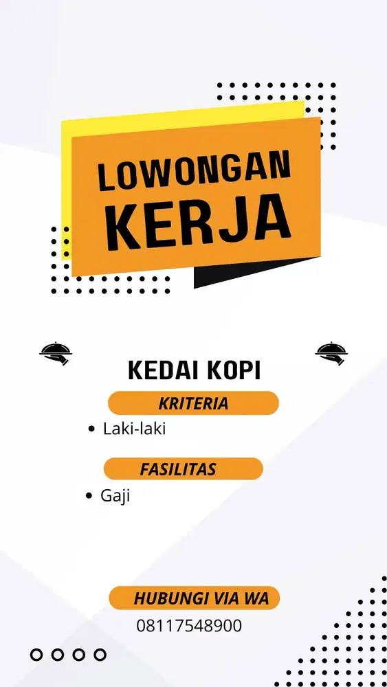 Lowongan kerja kedai kopi