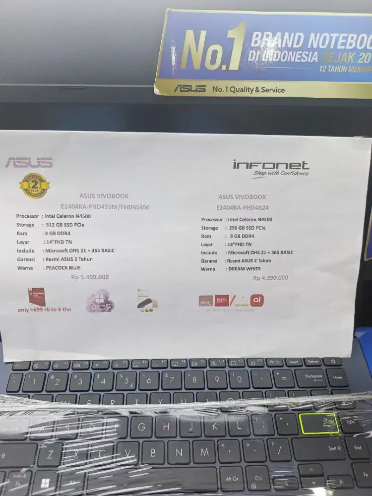 Laptop Baru, Garansi Resmi