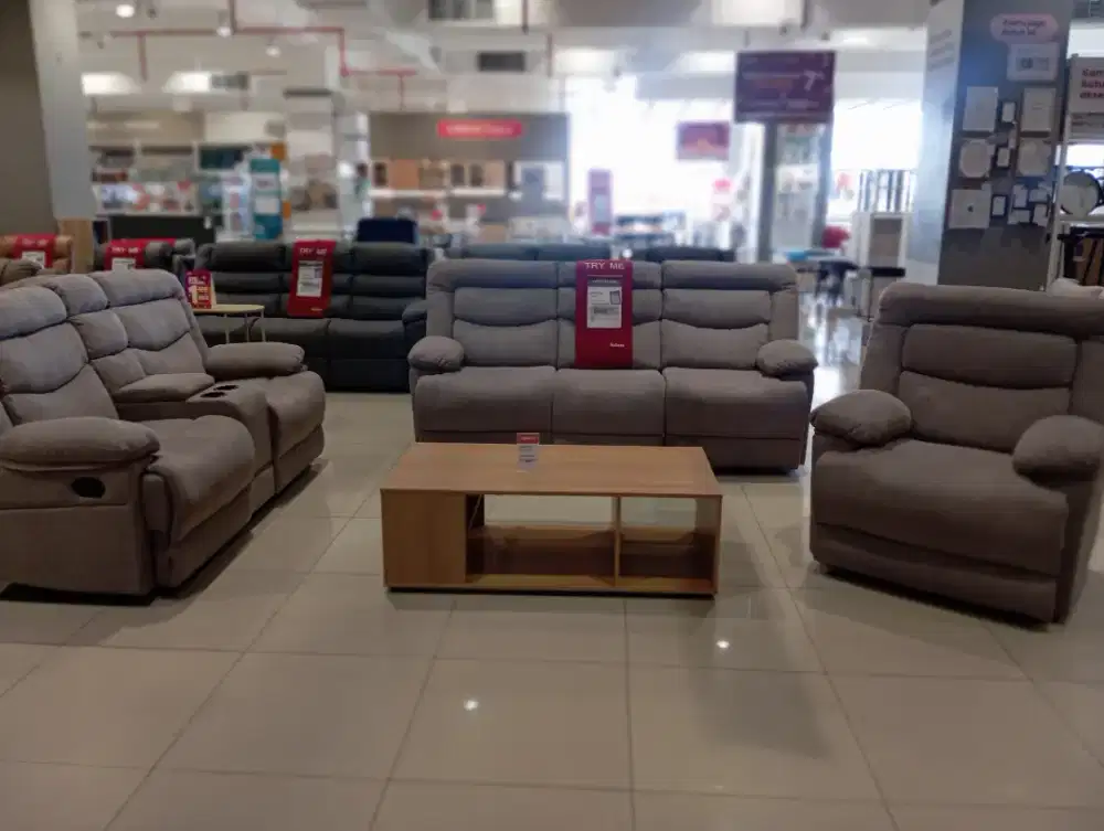 Selma Laurel Sofa Set Recliner 1s+2s+3s (ready stok baru )