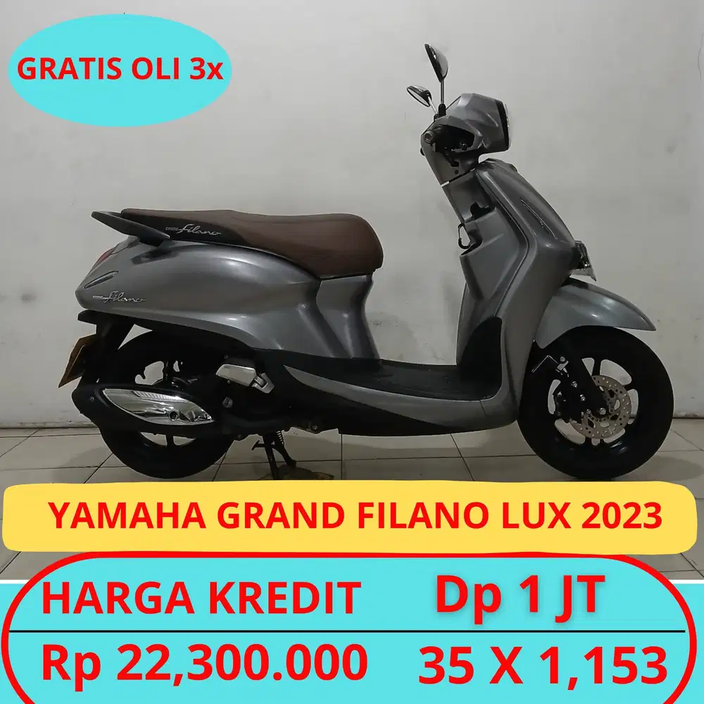 Grand Filano lux 2023 Garansi Mesin. Gratis Oli 3x. Gratis Servis