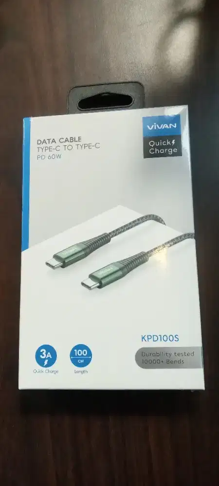 Vivan KPD100S Kabel Data Charger PD 3A 60W