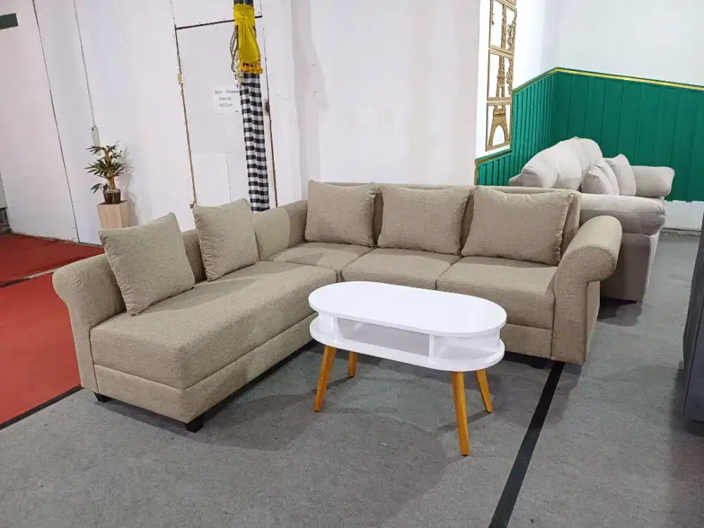 Sofa L minimalis murah. Free antar jogja