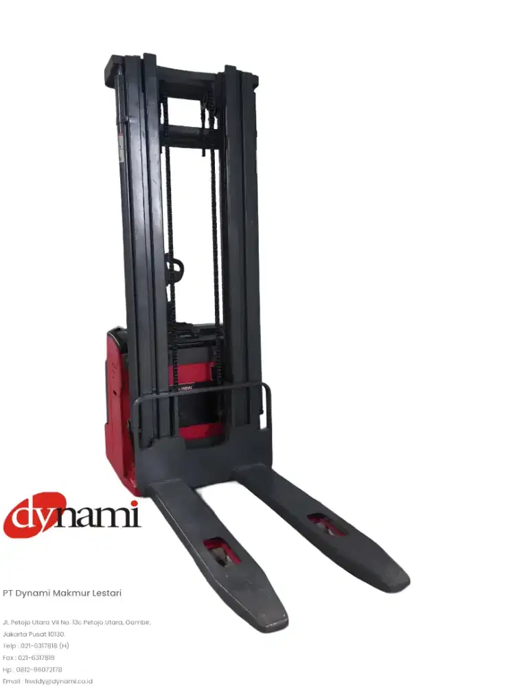 Stacker electric kapasitas 2 tons, Lifting 5 meter