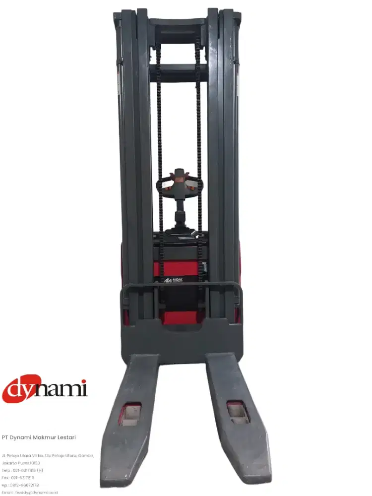 Stacker electric kapasitas 2 tons, Lifting 5 meter