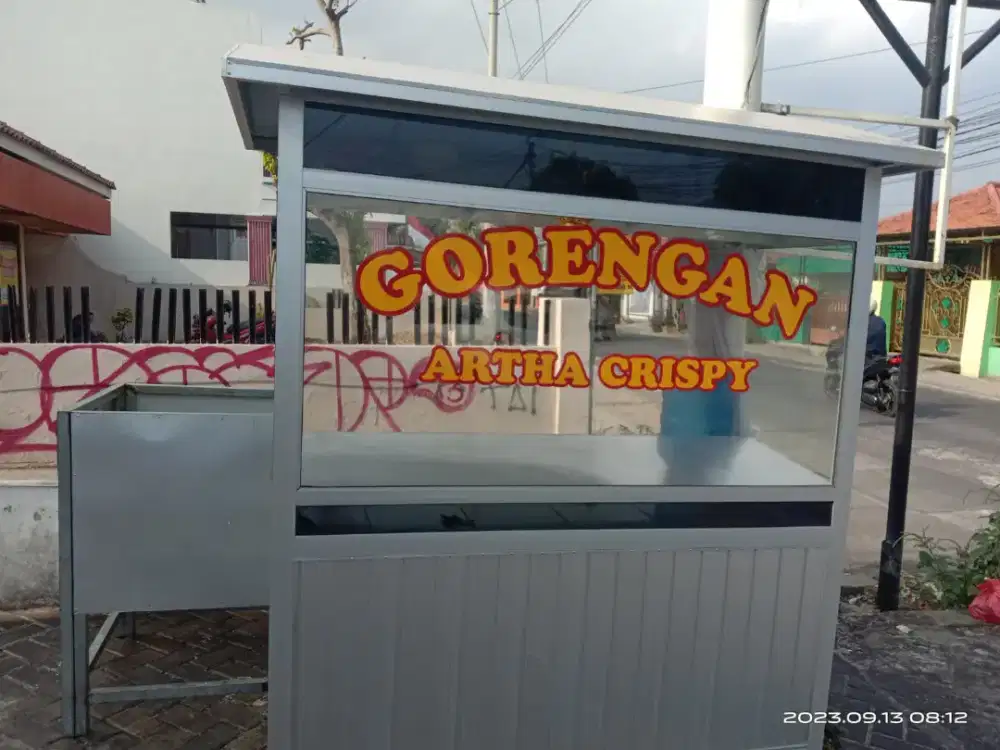 Gerobak alumunium Alexindo tebal dan kuat